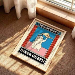 follow your inner queen mindfulness positivity print wall art