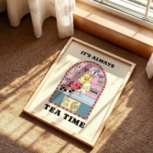 It's always tea time retro kitchen print