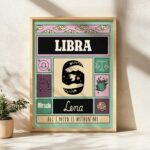 Personalized Zodiac Libra Print