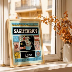 Personalized Zodiac Sagittarius Print