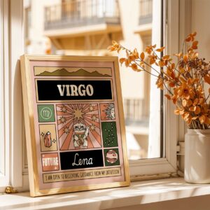 Personalized Zodiac Virgo Print