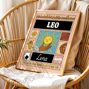 Personalized Zodiac Leo Print