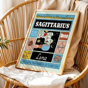 Personalized Zodiac Sagittarius Print