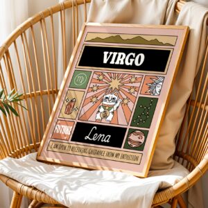 Personalized Zodiac Virgo Print