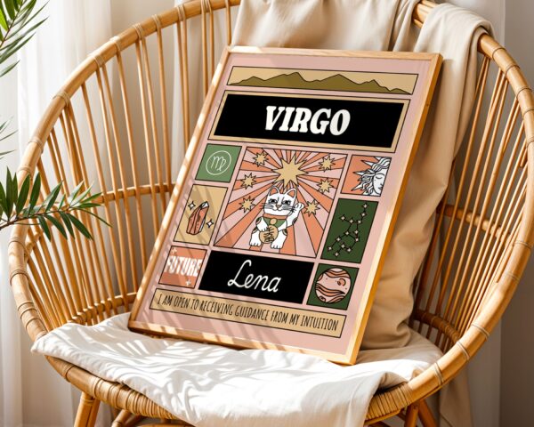 Personalized Zodiac Virgo Print