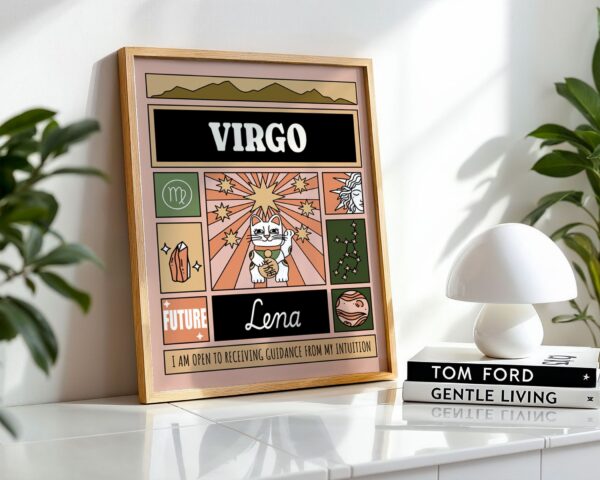 Personalized Zodiac Virgo Print
