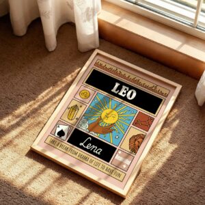 Personalized Zodiac Leo Print
