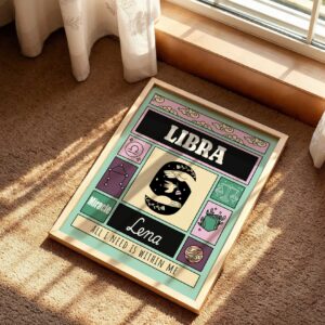 Personalized Zodiac Libra Print
