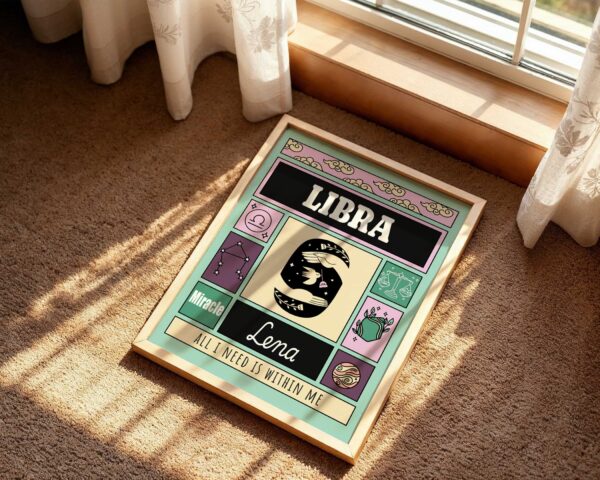 Personalized Zodiac Libra Print