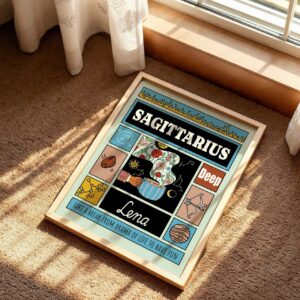 Personalized Zodiac Sagittarius Print