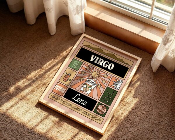 Personalized Zodiac Virgo Print